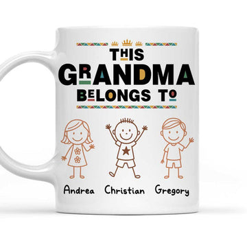 This Grandma Belongs To Us- Personalized Coffee Mug-Myprintsy