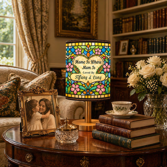 Tiffany Style Lamp For Mother's Day Gift - Personalized Fabric Lamp-Myprintsy