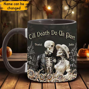 Till Death Do Us Part - Personalized Couple Accent Mug-Myprintsy