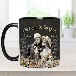 Till Death Do Us Part - Personalized Couple Accent Mug-Myprintsy
