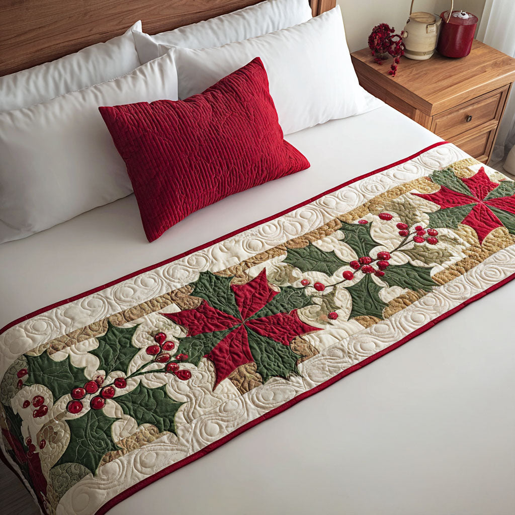 Tinsel Magic Quilted Bed Runner VTQ-Myprintsy