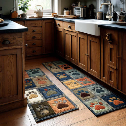 Tiny Paw Trails Kitchen Area Rug VTQ-Myprintsy