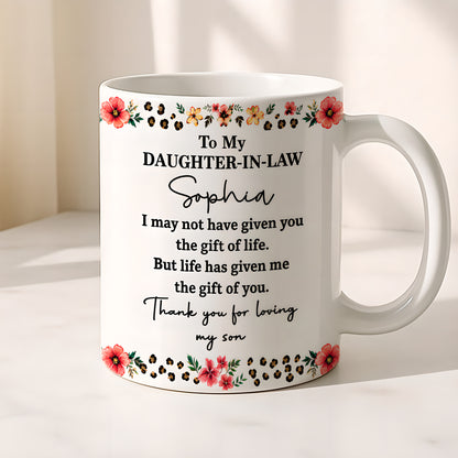 To My Daughter In Law - Personalized Coffee Mug - Gift For Daughter-in-law-Myprintsy