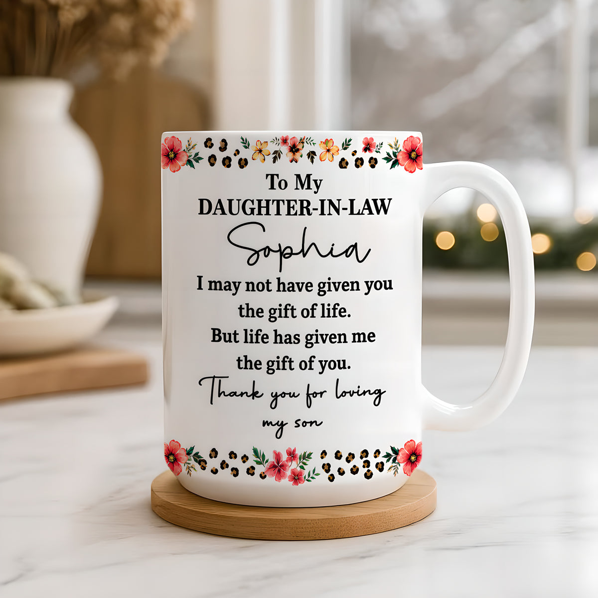 To My Daughter In Law - Personalized Coffee Mug - Gift For Daughter-in-law-Myprintsy