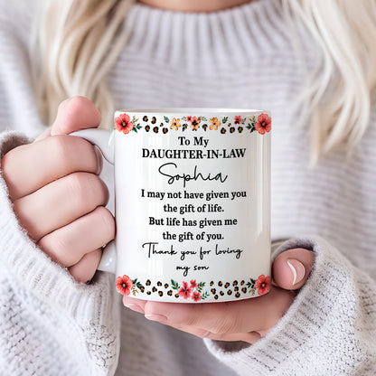 To My Daughter In Law - Personalized Coffee Mug - Gift For Daughter-in-law-Myprintsy