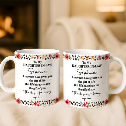 To My Daughter In Law - Personalized Coffee Mug - Gift For Daughter-in-law-Myprintsy