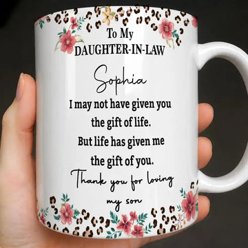 To My Daughter In Law, Personalized Coffee Mug, Gift For Daughter-in-law-Myprintsy