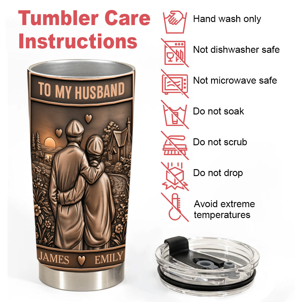 To My Husband I Love You You Mean To Me - Personalized Tumbler Cup-Myprintsy