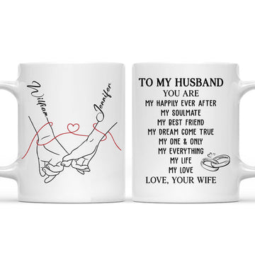 To My Husband You're My Happily Ever - Personalized Coffee Mug-Myprintsy