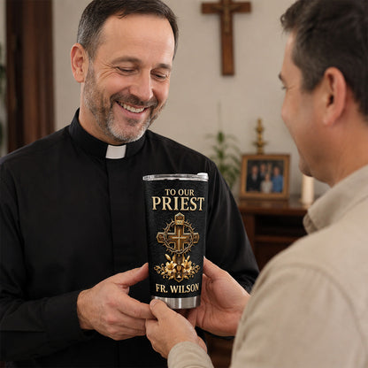To Our Priest - Personalized Stainless Steel Tumbler-Myprintsy