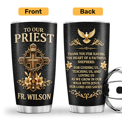 To Our Priest - Personalized Stainless Steel Tumbler-Myprintsy