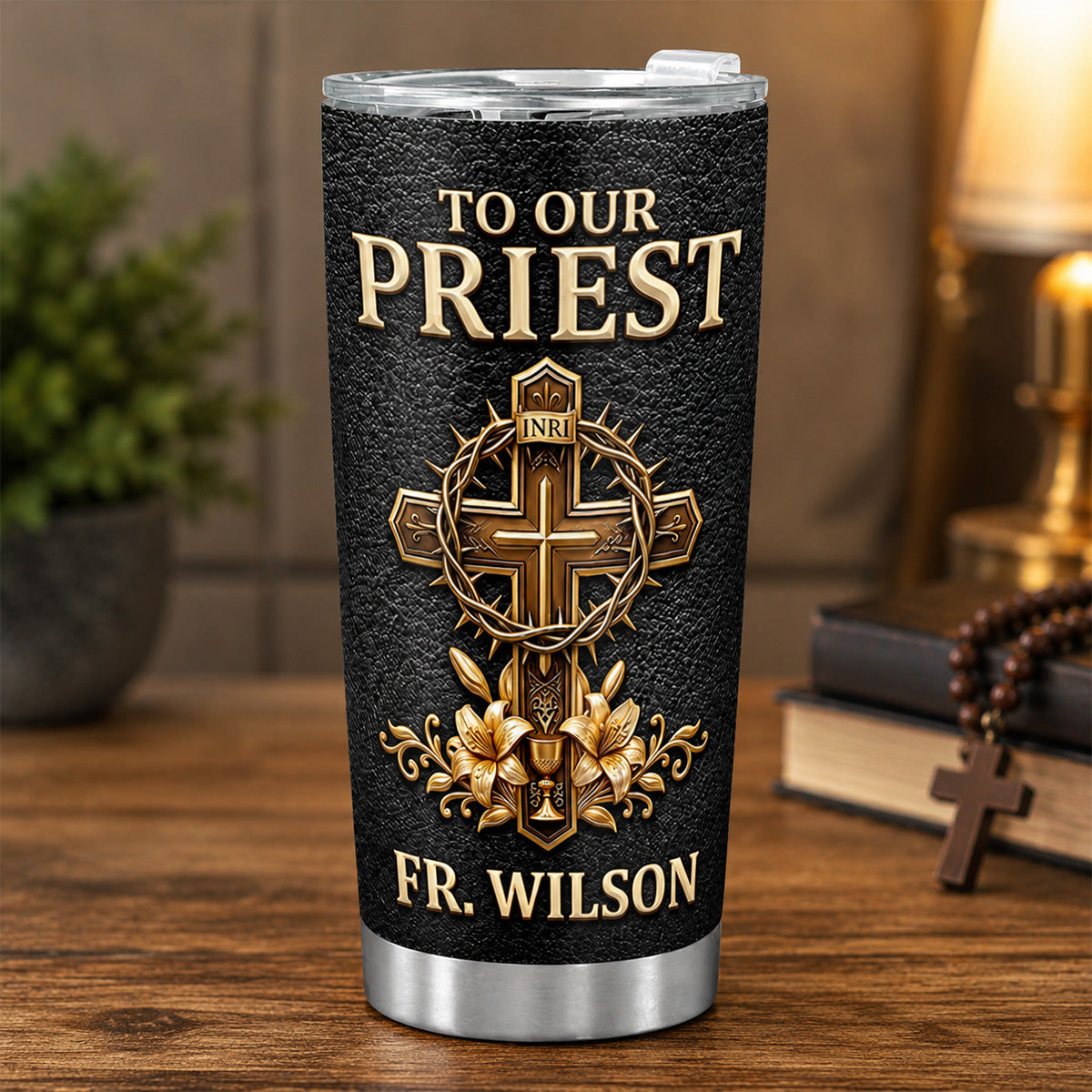 To Our Priest - Personalized Stainless Steel Tumbler-Myprintsy