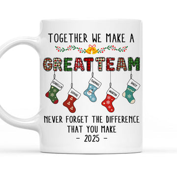 Together We Make A Great Team - Personalized Coffee Mug-Myprintsy