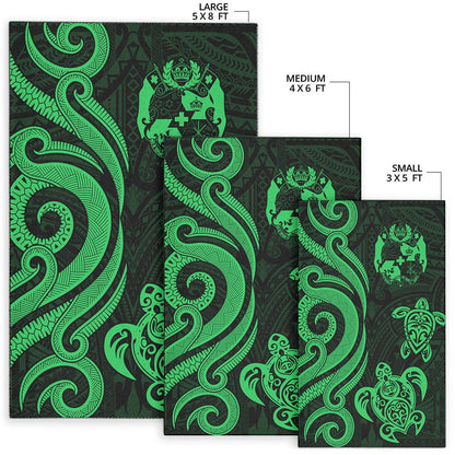 Tonga Area Rug - Green Tentacle Turtle-Myprintsy