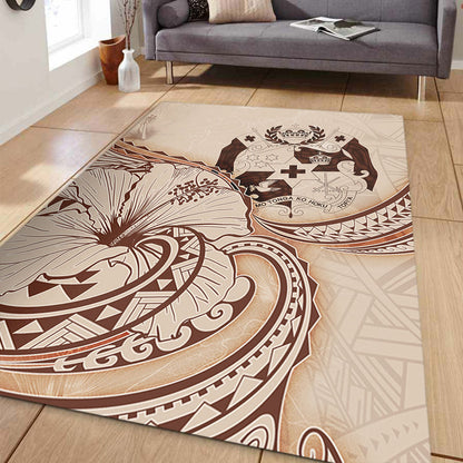 Tonga Area Rug Hibiscus Flower Vintage Style-Myprintsy