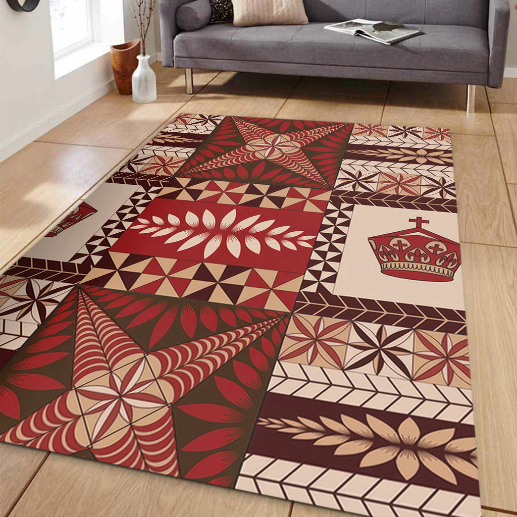 Tonga Area Rug Ngatu Pattern-Myprintsy