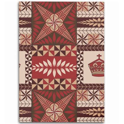 Tonga Area Rug Ngatu Pattern-Myprintsy