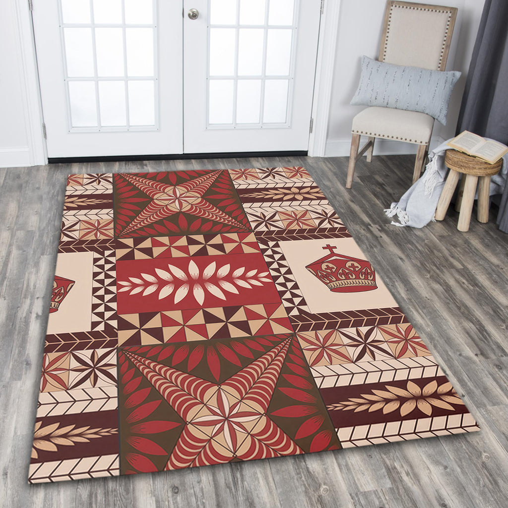 Tonga Area Rug Ngatu Pattern-Myprintsy