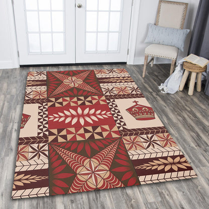 Tonga Area Rug Ngatu Pattern-Myprintsy