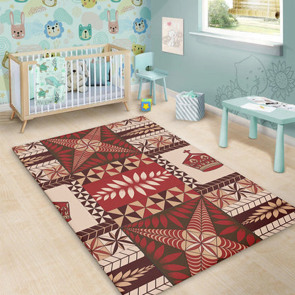 Tonga Area Rug Ngatu Pattern-Myprintsy