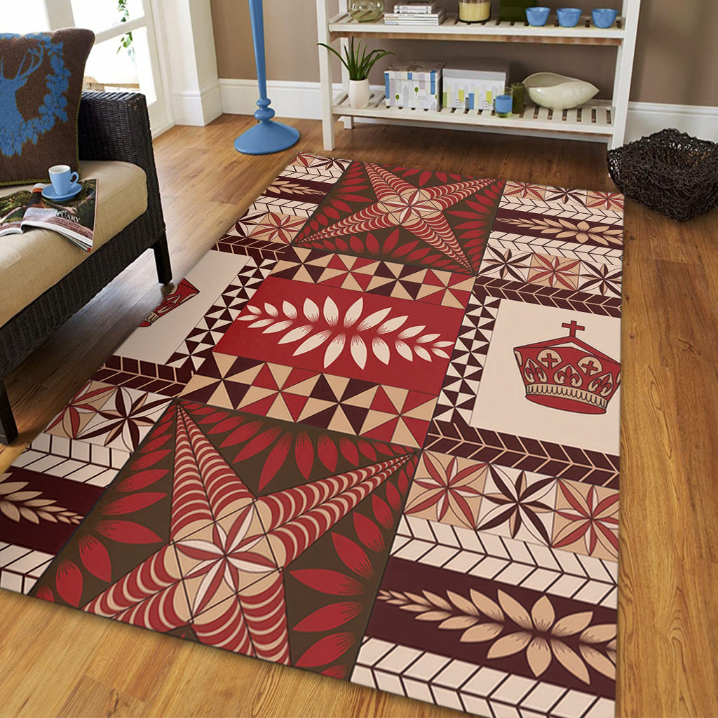 Tonga Area Rug Ngatu Pattern-Myprintsy