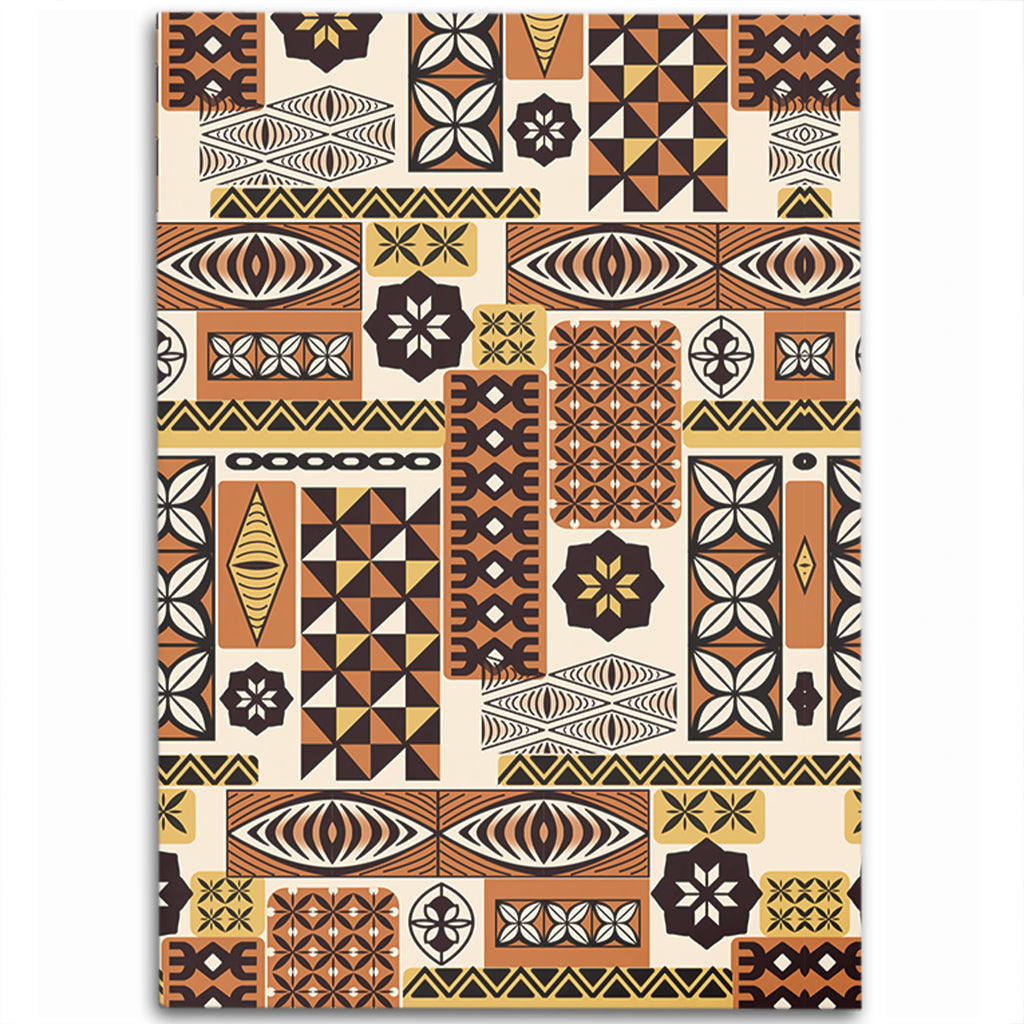 Tonga Area Rug Ngatu Tapa Pattern-Myprintsy