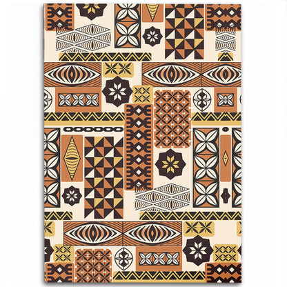 Tonga Area Rug Ngatu Tapa Pattern-Myprintsy