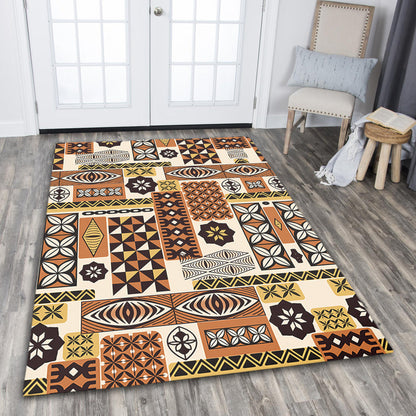 Tonga Area Rug Ngatu Tapa Pattern-Myprintsy