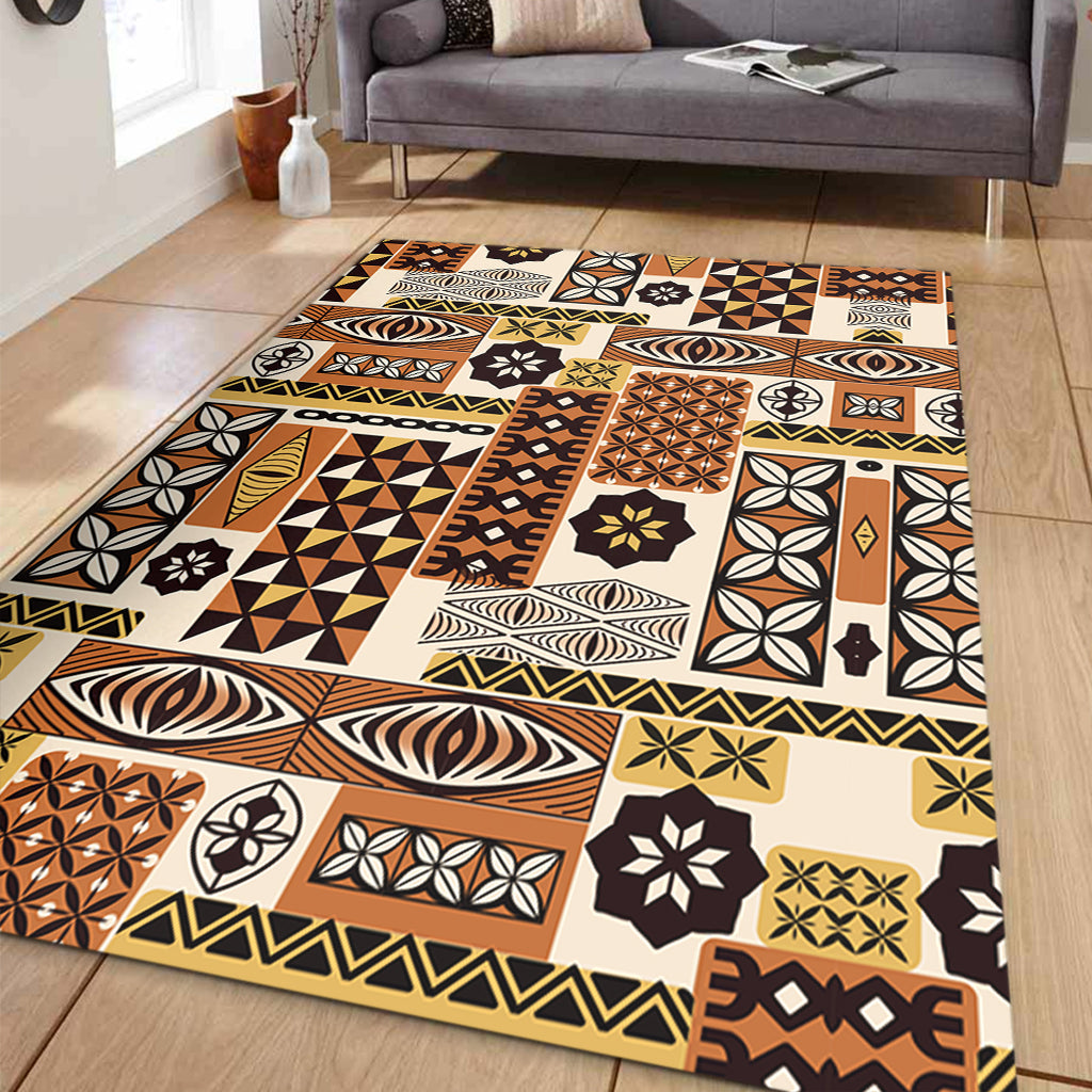 Tonga Area Rug Ngatu Tapa Pattern-Myprintsy