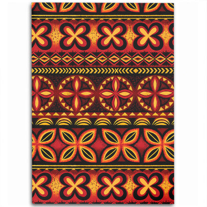 Tonga Area Rug Ngatu Tapa Tribal Pattern-Myprintsy