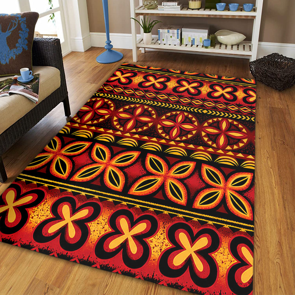 Tonga Area Rug Ngatu Tapa Tribal Pattern-Myprintsy