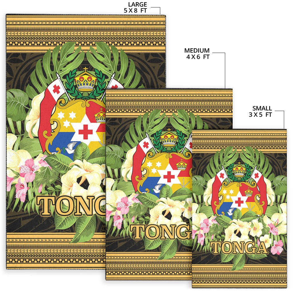 Tonga Area Rug - Polynesian Gold Patterns Collection-Myprintsy