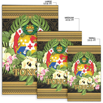 Tonga Area Rug - Polynesian Gold Patterns Collection-Myprintsy