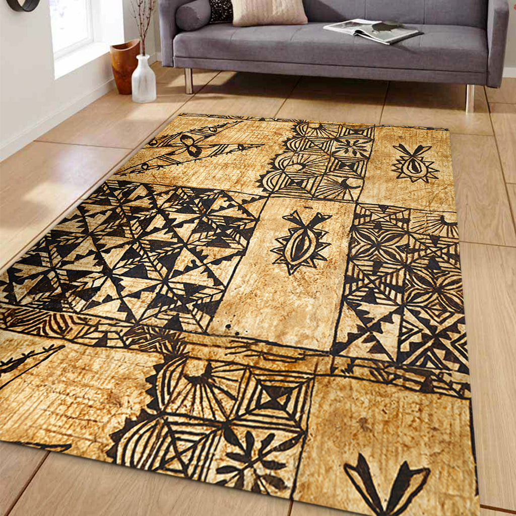 Tonga Area Rug Tapa Cloth Vintage-Myprintsy