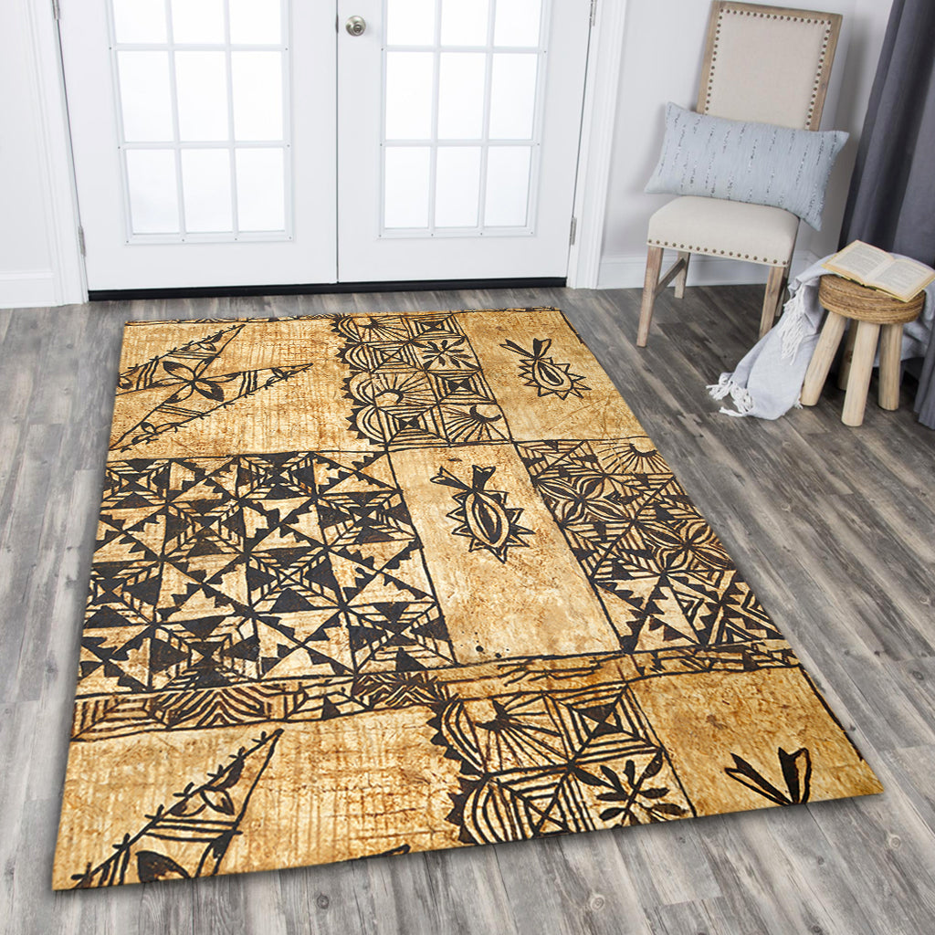 Tonga Area Rug Tapa Cloth Vintage-Myprintsy