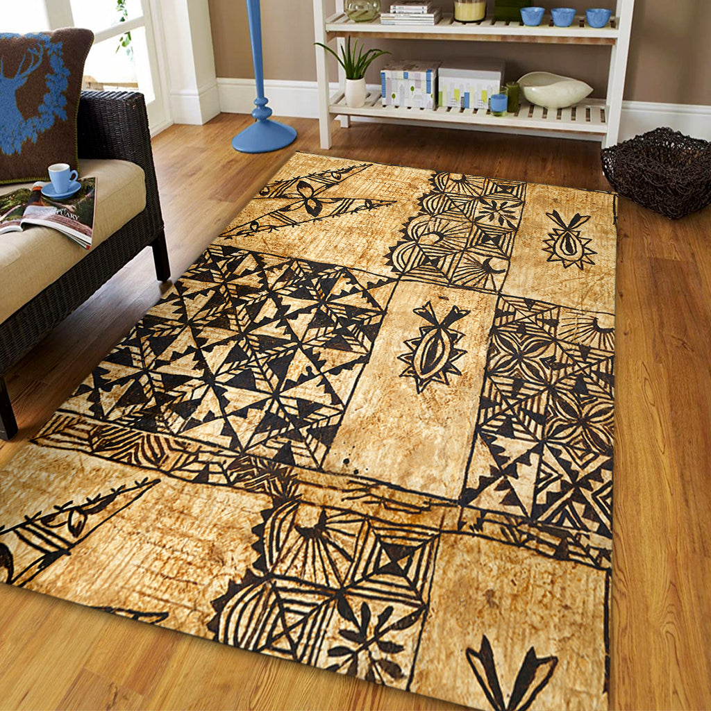 Tonga Area Rug Tapa Cloth Vintage-Myprintsy