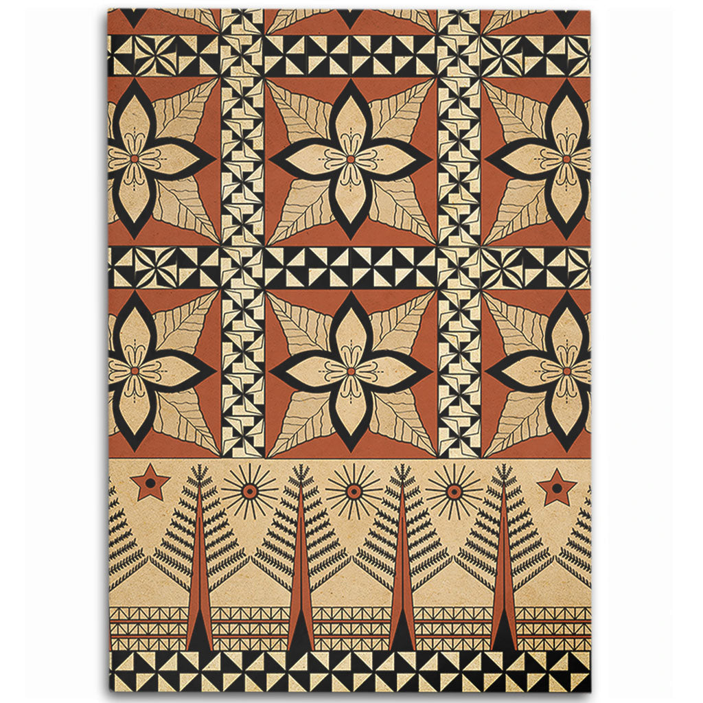 Tonga Area Rug Tapa Motif-Myprintsy