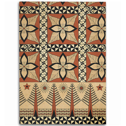 Tonga Area Rug Tapa Motif-Myprintsy