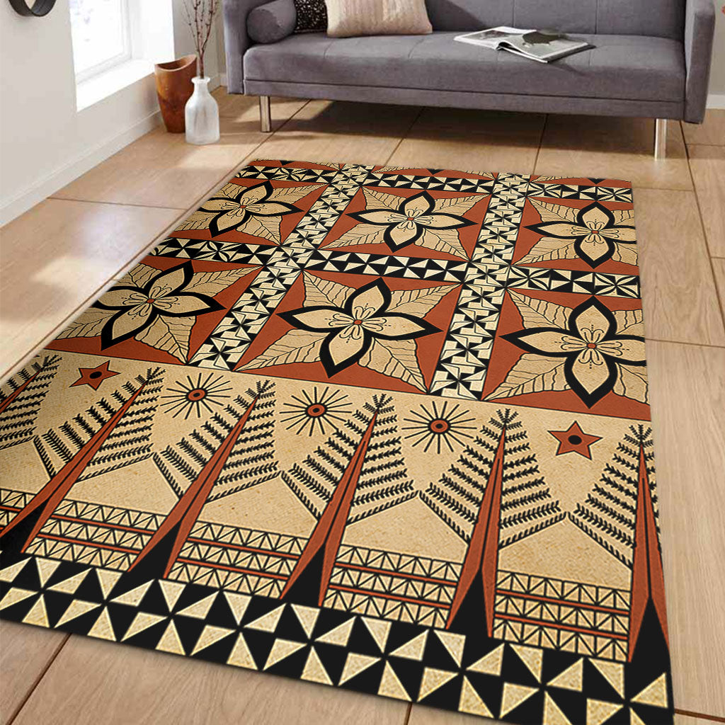 Tonga Area Rug Tapa Motif-Myprintsy