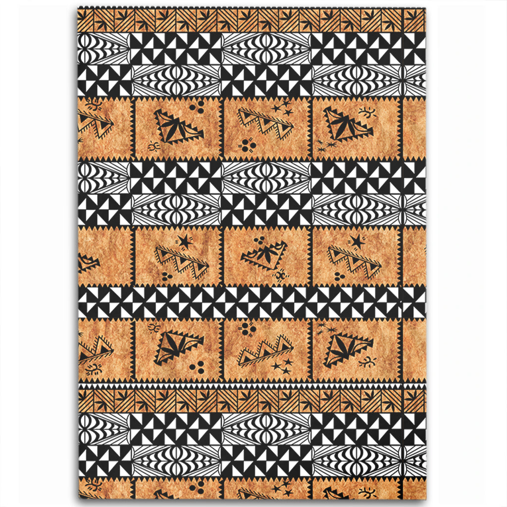 Tonga Area Rug Tapa Pattern-Myprintsy