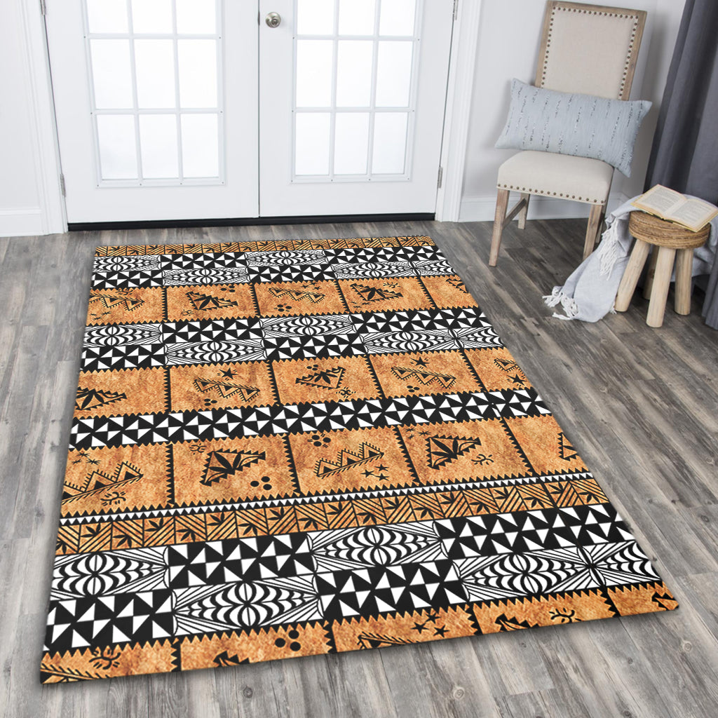 Tonga Area Rug Tapa Pattern-Myprintsy