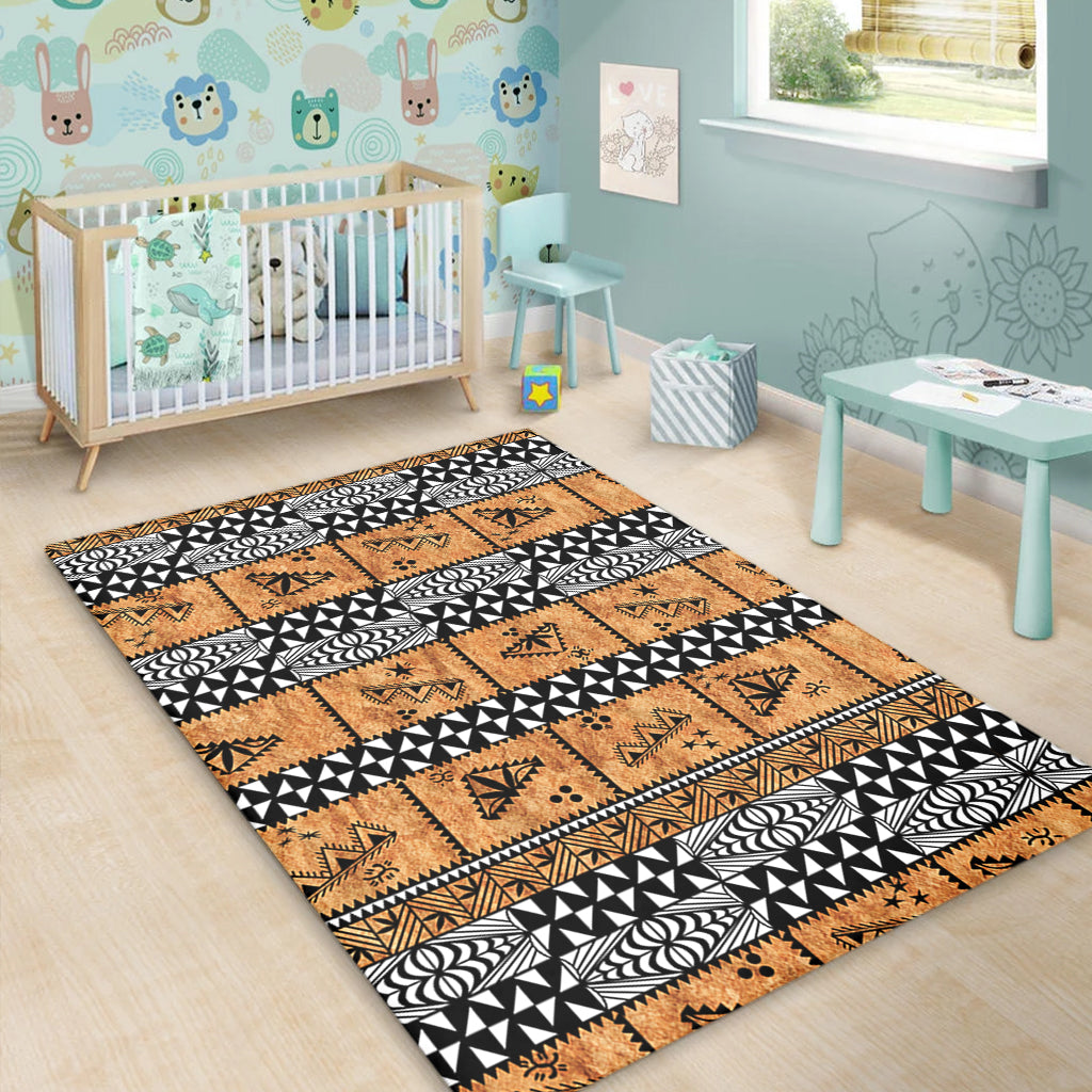 Tonga Area Rug Tapa Pattern-Myprintsy