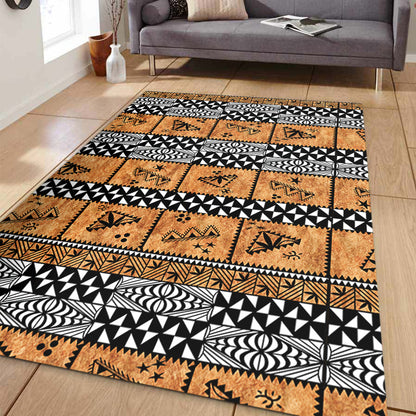 Tonga Area Rug Tapa Pattern-Myprintsy