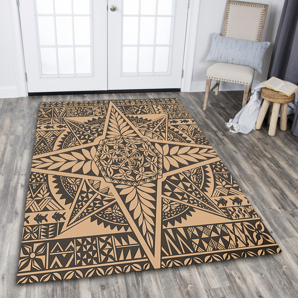 Tonga Area Rug Tonga Polynesian Tapa-Myprintsy