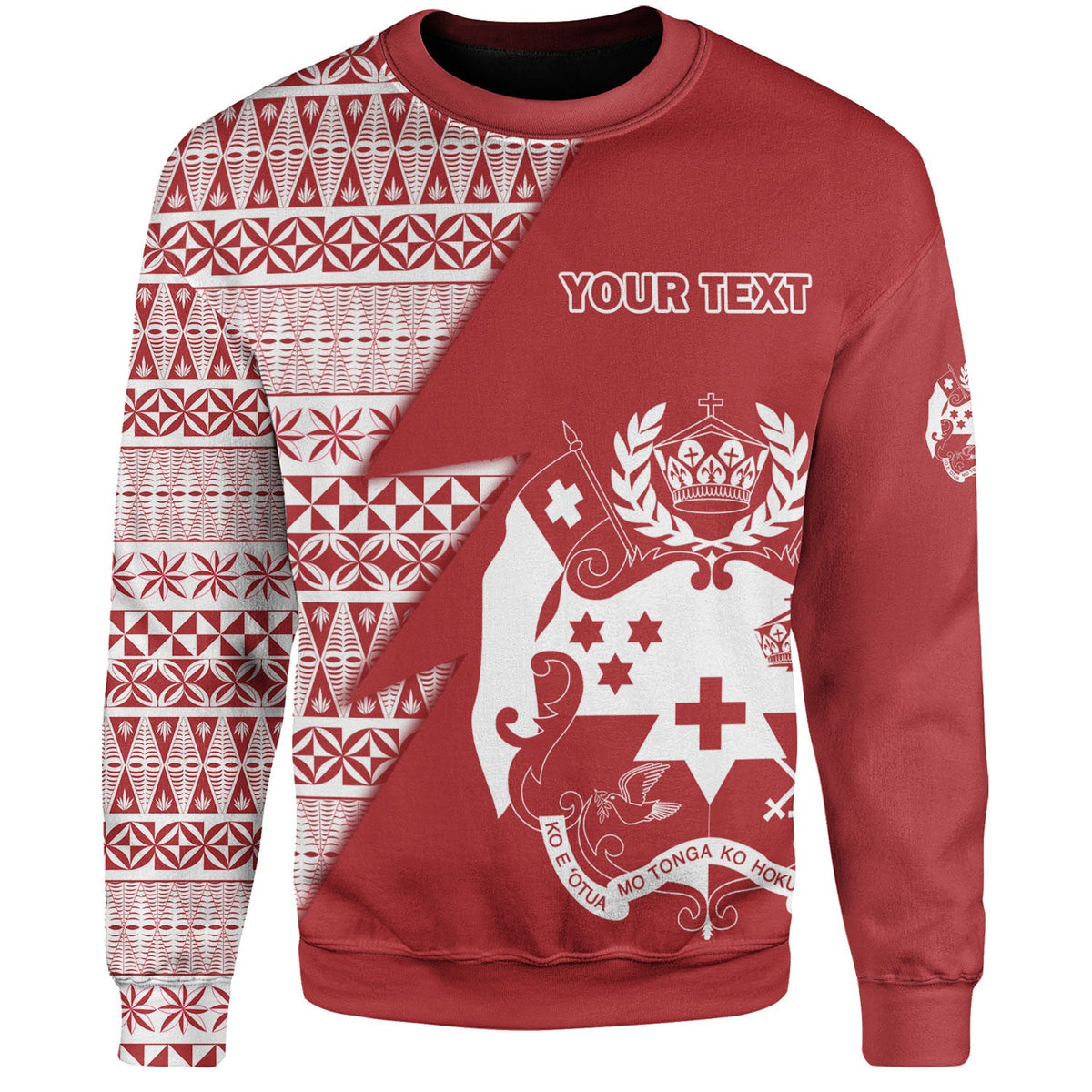 Tonga Custom Personalised Sweatshirt Flash Style