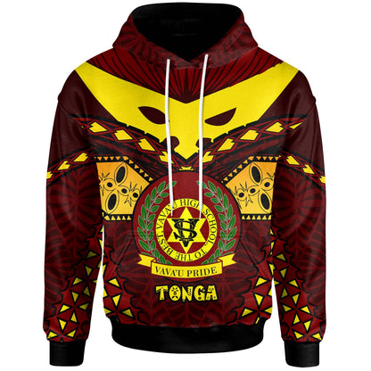 Tonga Custom Hoodie - Vava'u High Shool Tonga with Polynesian Patterns-Myprintsy