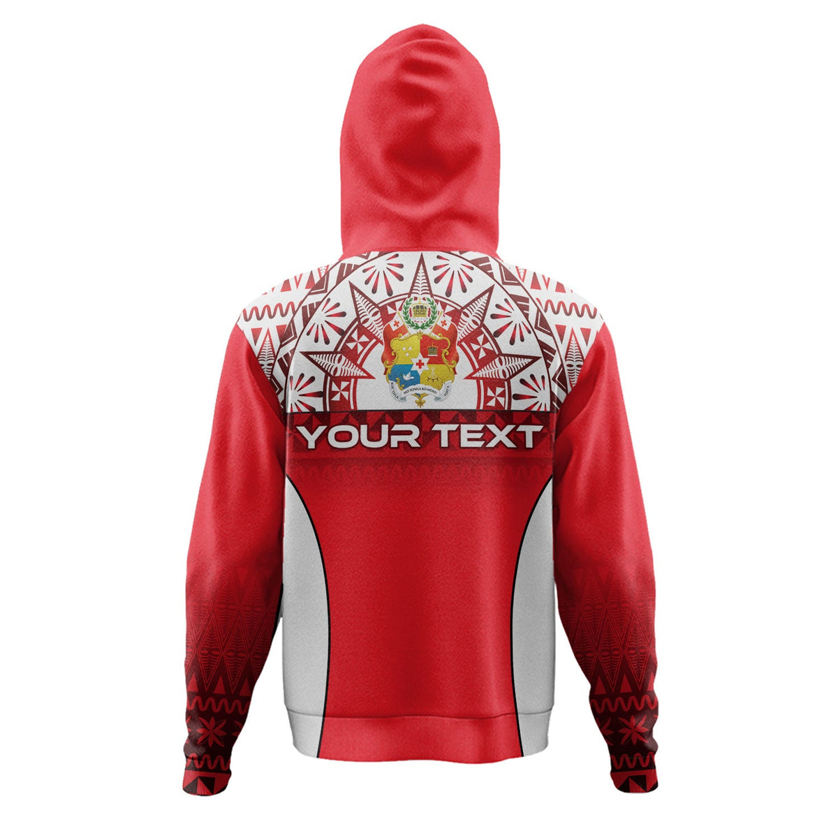 Tonga Custom Personalised Hoodie Map Tongan Ngatu Gradient Style-Myprintsy