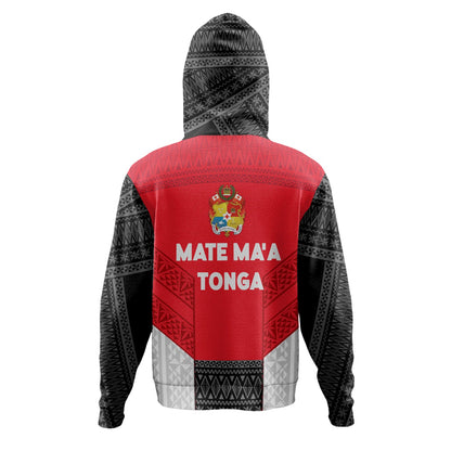 Tonga Custom Personalised Hoodie Mate Ma'a Tonga Ngatu Patterns-Myprintsy