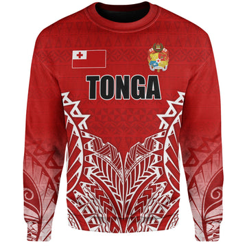 Tonga Custom Personalised Sweatshirt Seal With Flag Style-Myprintsy