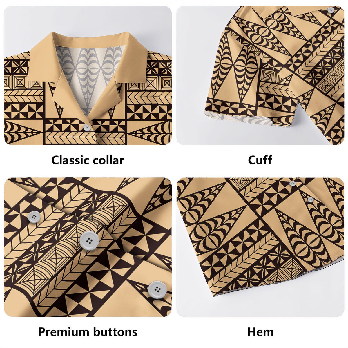 Tonga Hawaiian Shirt Tapa Design Board-Myprintsy